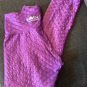 Booty by Brabants Shiny Croc Purple Leggings